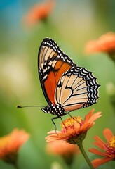 Fototapeta premium Butterfly in the flower