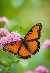 Obraz premium Butterfly in the flower