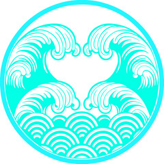 Circular Wave Symmetry Editable Mandala Vector Design and Illustration