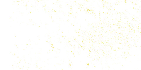 Abstract doted and confetti golden glitter and dust particles splatter on transparent background. Dust golden grunge background. Vector illustration