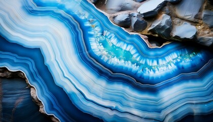 blue geode larimar stone larimar history larimar texture ai generated