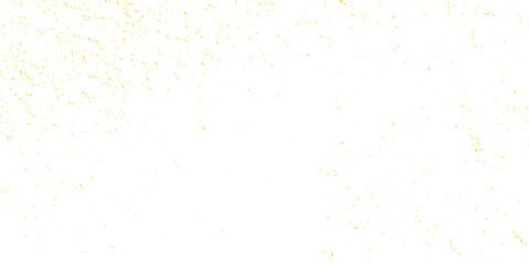 Abstract doted and confetti golden glitter and dust particles splatter on transparent background. Dust golden grunge background. Vector illustration