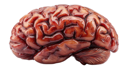 human brain isolated on white background
