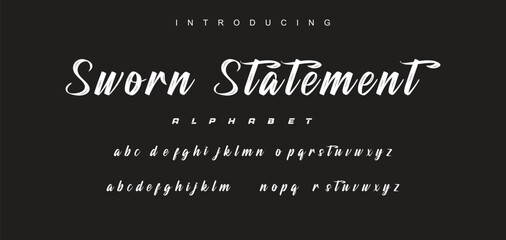 Best Alphabet Painting Paint Brush Beauty Script Logotype Font lettering handwritten