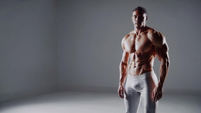 Athletic Male Body Showcasing Muscle Definition