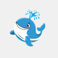 Cute whale Cartoon