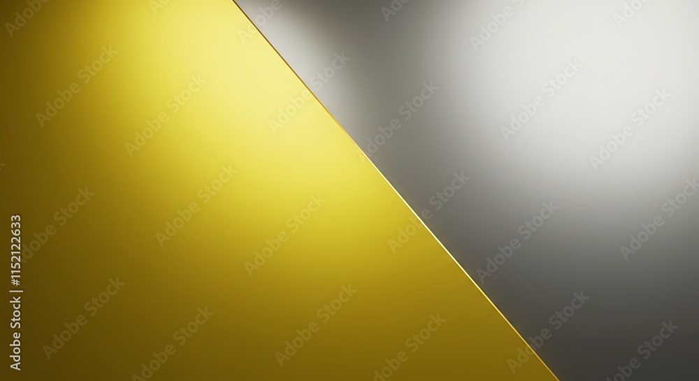 Poster smooth gold and gray gradient abstract geometric background. diagonal metallic colors.