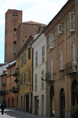 Fototapeta premium Historic buildings of Alba, Italy