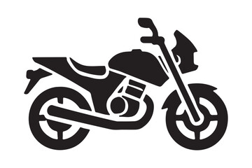 Motorbike Silhouette Design for Creative Projects