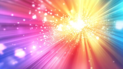 Vibrant rays of colorful light create a stunning abstract background, perfect for design projects and digital art.