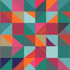 Vibrant Geometric Abstract Pattern 