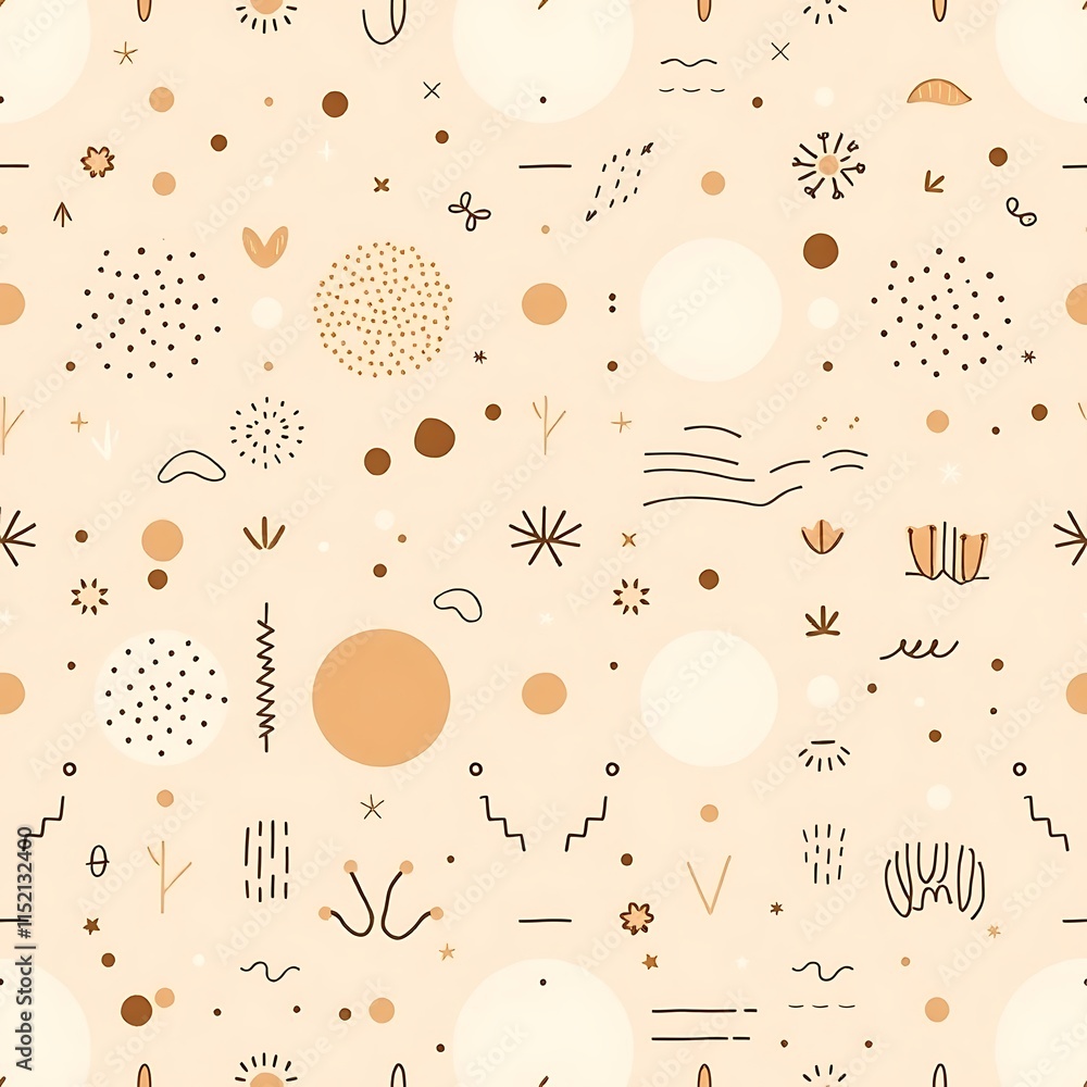 Poster abstract terrazzo pattern: a seamless, modern design with a minimalist aesthetic. featuring a blend 
