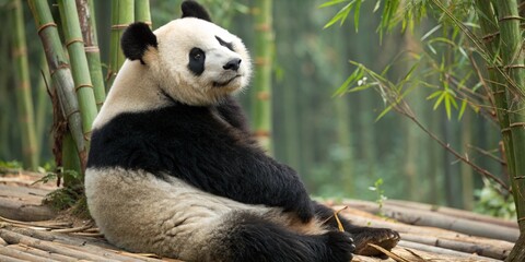 Obraz premium cute panda