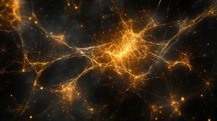 Abstract polygonal space low poly