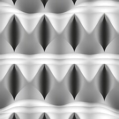 Abstract 3D Geometric Pattern:  A seamless pattern of repeating, undulating shapes in a minimalist design. The interplay of light and shadow creates a dynamic and captivating visual experience.  