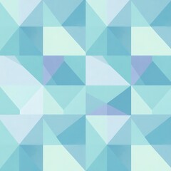 Serene Aqua Geometric Pattern 