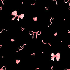 Watercolor bow. Hand drawn illustration isolated, white background. Purple, pink, pastel colors. Wedding invitation, party decoration, greeting card. Node symbol. Vintage tie, bow tie. Fashionable coq