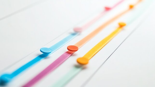Close-up of colorful sliders on a digital interface, representing adjustments and control in technology settings.