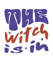 Retro, Hello Ween, Craft Design. T-shirt Design. Illustratio