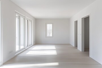 Fototapeta premium clean and minimal real estate image with ample space for copy