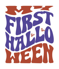 Retro, Hello Ween, Craft Design. T-shirt Design. Illustratio