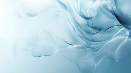 Obraz premium An abstract, flowing composition of gentle blue tones creating a serene and tranquil atmosphere.