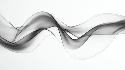 Abstract wavy lines in monochrome create a sense of motion and elegance, perfect for various design projects.