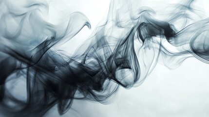 Abstract swirls of smoke create a dynamic and ethereal visual, perfect for backgrounds and artistic projects.