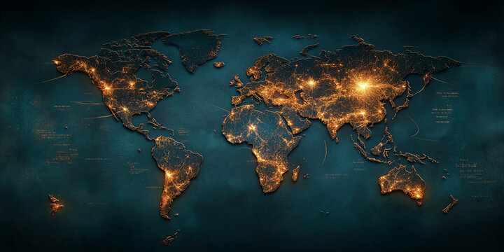 Cybersecurity strategies against rising cyber attacks for national security global connectivity map overview