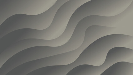 Abstract Gray Wave Background Design Modern, Smooth, Gradient Curves