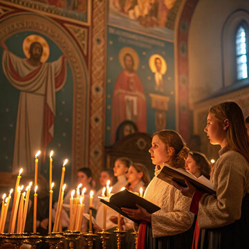 praying in the church