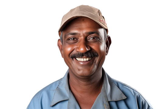 Indian men mechanic on transparent background png cutouts. Images for graphic designers. Image for flyers. Topics related to mechanic. Mechanic world. Job offer. Recruitment. India. Indian. Isolated.