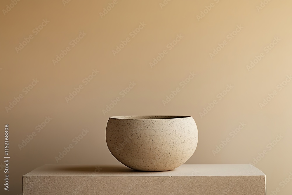 Poster real estate photo with object displayed against solid background and large copy space