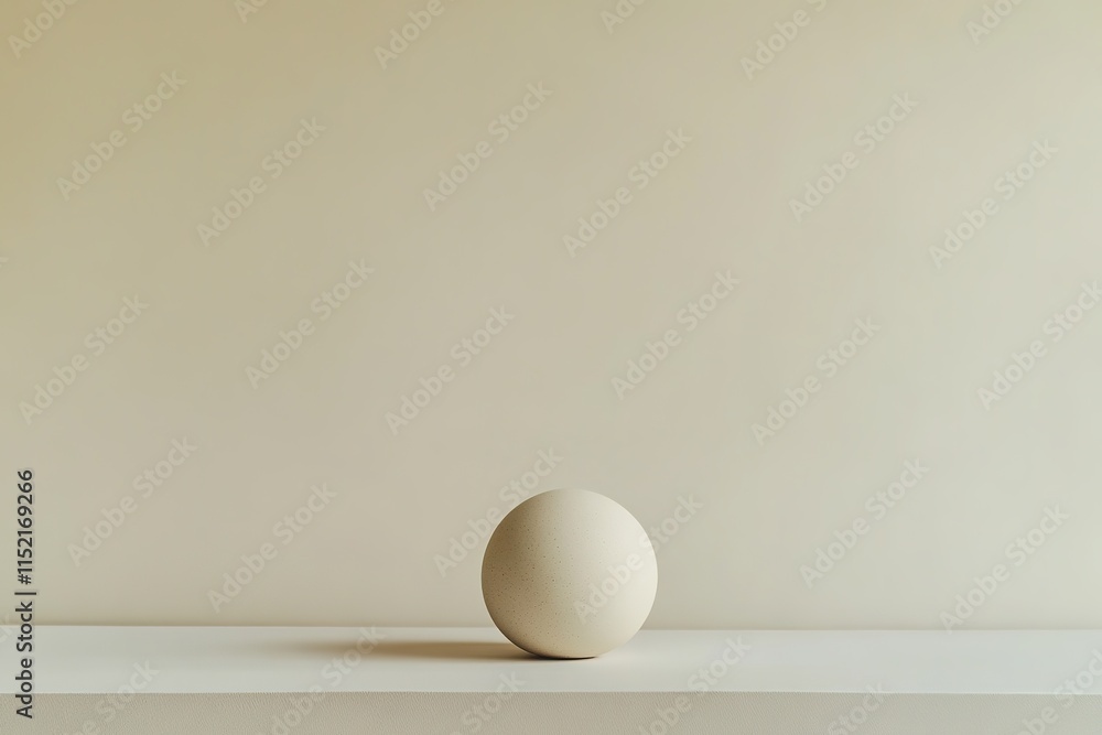 Poster real estate photo with object displayed against solid background and large copy space