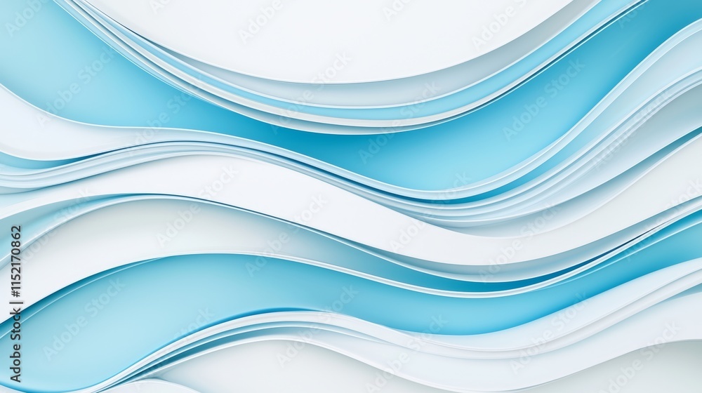 Poster smooth curves and lines intertwining create a visually appealing abstract design, ideal for backgrou