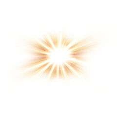 Transparent yellow sunlight special lens flash light effect. Front solar flare lenses	