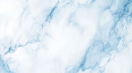 Soft blue veins intertwining on a pristine white background, creating a luxurious marble texture that exudes sophistication and tranquility