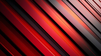 Fototapeta premium A striking abstract background featuring dynamic diagonal lines in shades of red and black for modern designs.