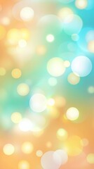 Obraz premium Soft pastel colors blend seamlessly in an abstract background, with blurred bokeh lights adding a touch of magic and creating a dreamy, ethereal atmosphere