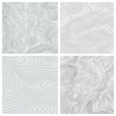 Curvas de nivel, mapa topográfico