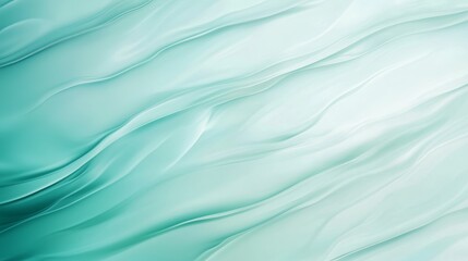 Fototapeta premium Abstract light green wavy background creating smooth lines, elegant shapes and soft folds, perfect for websites, presentations, or any design project requiring a touch of modern sophistication