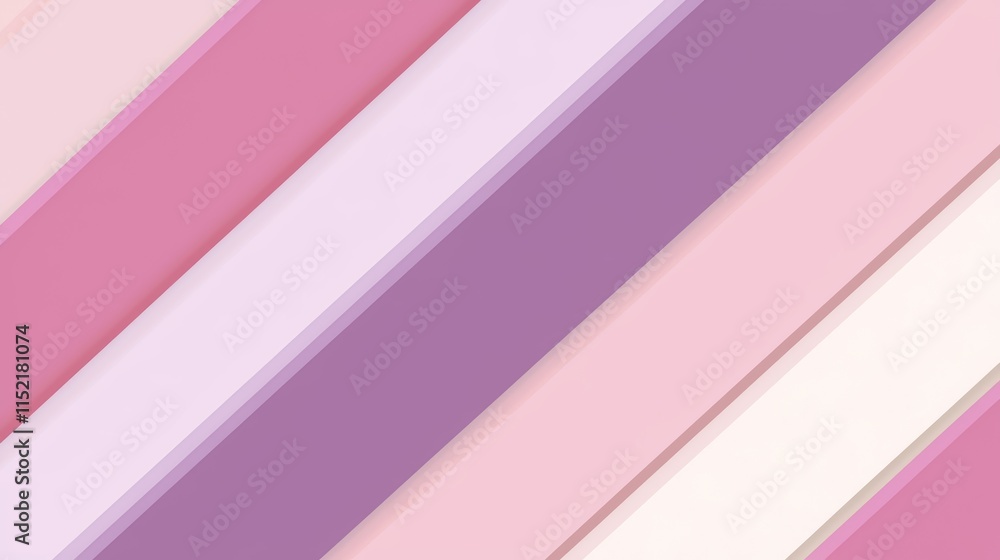 Aufkleber modern abstract background with diagonal stripes in various shades of pink and purple, creating a vi