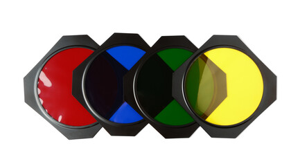 Metal framed lighting color gel filters