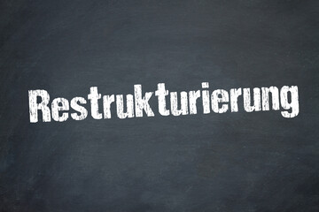 Obraz premium Restrukturierung 