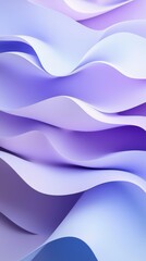 Fototapeta premium Abstract waves in purple and blue hues are creating a dynamic and flowing pattern, resembling soft, undulating fabric or liquid forms, with a vertical orientation
