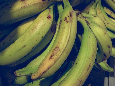 bananas on the market