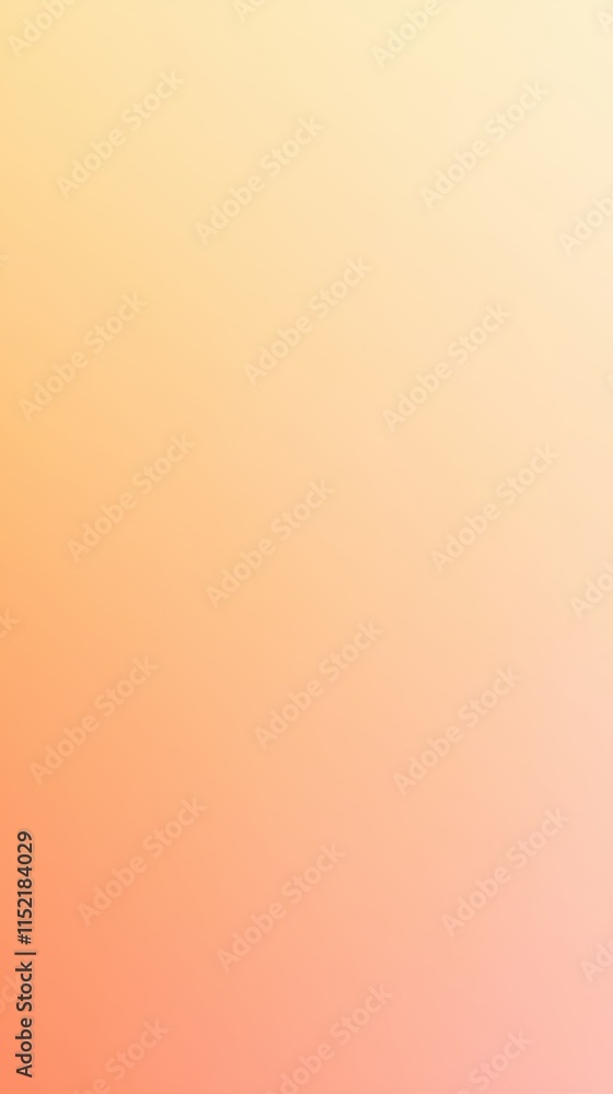 Poster smoothly blending peach and cream colors creates a soft and elegant background, perfect for enhancin