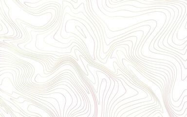 Geographic world topography. Topographic map on white background. Topo map elevation lines. vector illustration.