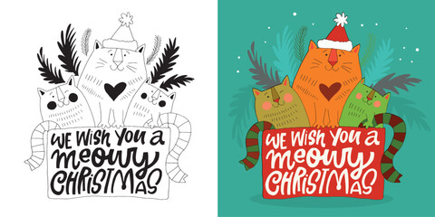 100% vector hand drawn doodle file. Beautiful hand drawn lettering quote about winter holidays. Lettering for t-shirt design, mug print, bag print, clothes fashion. 