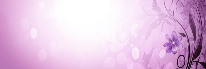 Gentle Lilac Swirls, Floral Accent A Serene Abstract Design Background, Gentle Hues.